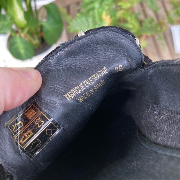 Free People Brocade At Ease Black Embroidered Mules - Picture 6 of 8